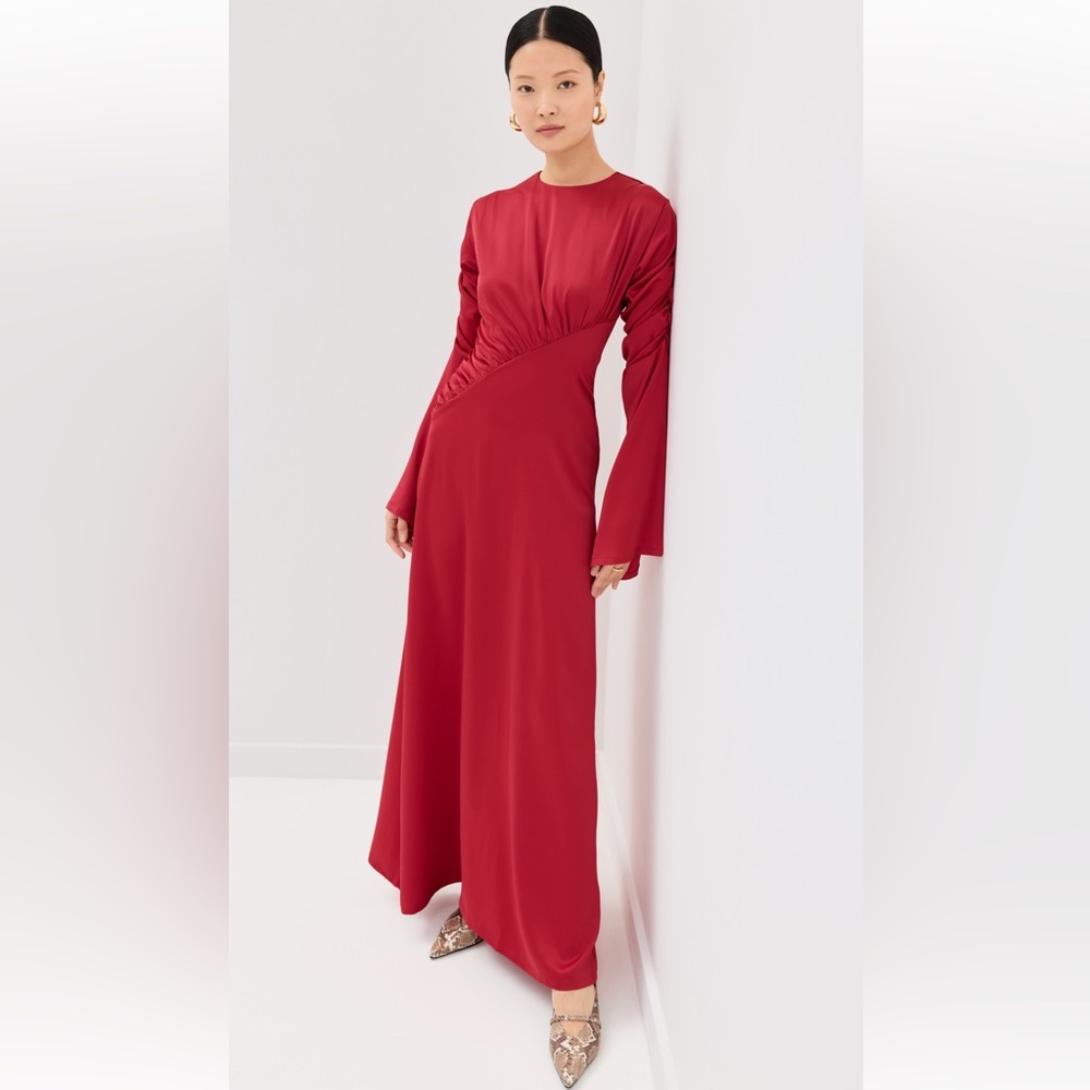 NWT Orire The Jou Dress Red Long Sleeve